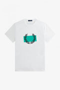 Fred Perry Stamped With Laurel Wreath White