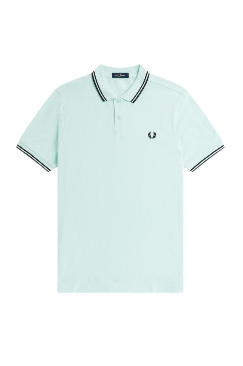 Fred Perry Slim Fit Twin Tipped Polo Brighton Black