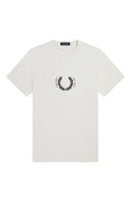 Fred Perry Circle Branding T-Shirt Snow White