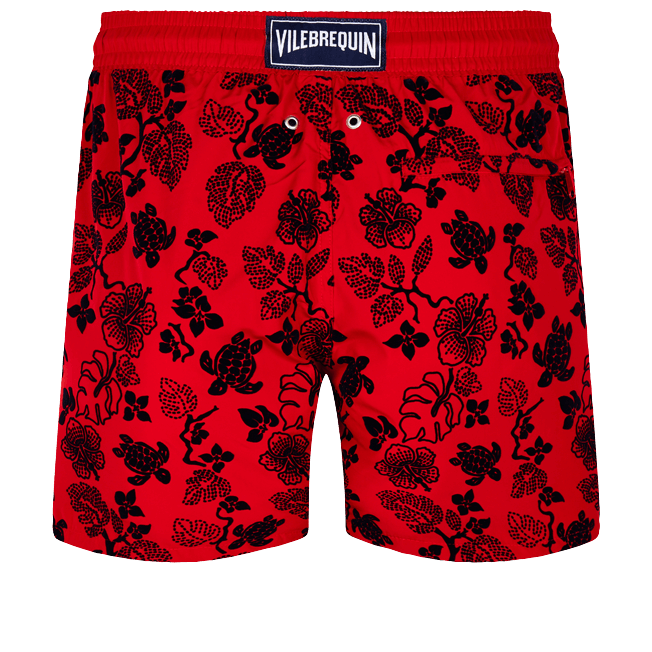 Vilebrequin Mahina Swim Short Natural Turtles Pepper