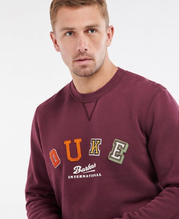 Barbour International Duke Origin Sweatshirt Merlot