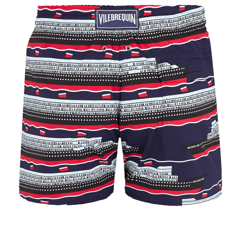 Vilebrequin Moorise Swim Short Moorise Stretch VBQ Cruise Lines Midnight Blue