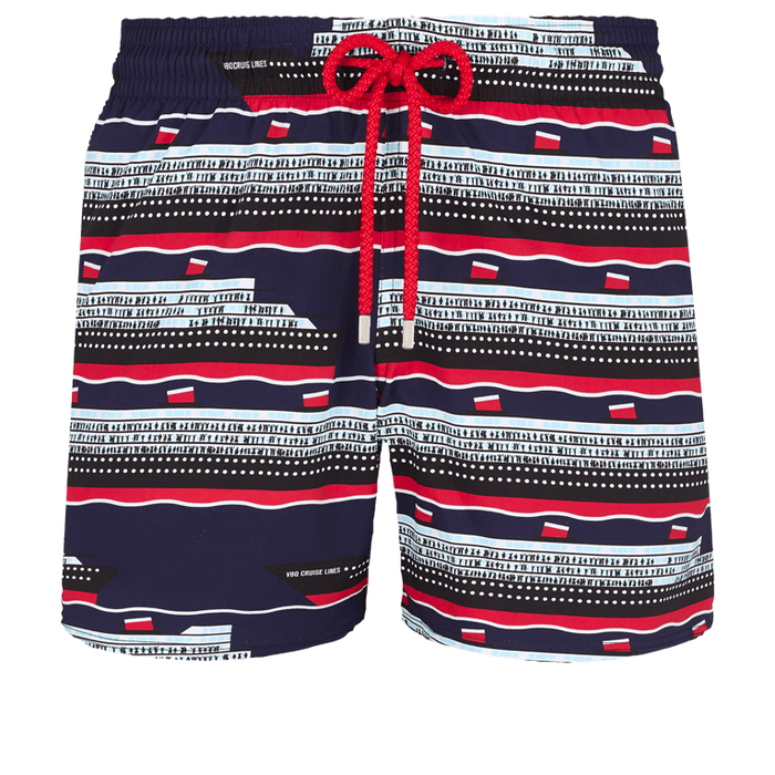 Vilebrequin Moorise Swim Short Moorise Stretch VBQ Cruise Lines Midnight Blue