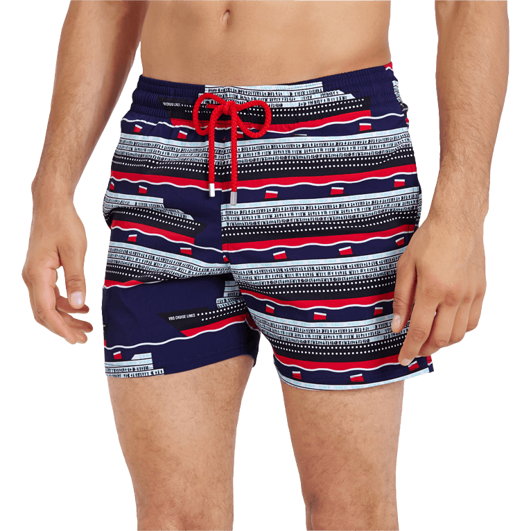Vilebrequin Moorise Swim Short Moorise Stretch VBQ Cruise Lines Midnight Blue