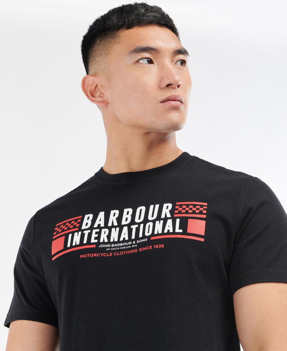Barbour International Grasstrack T-Shirt Black