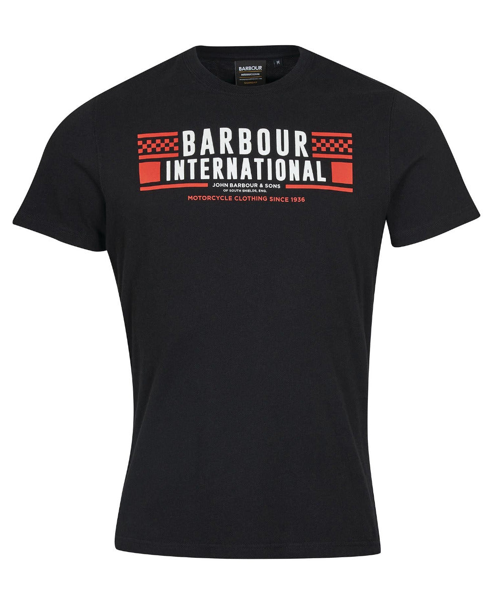 Barbour International Grasstrack T-Shirt Black