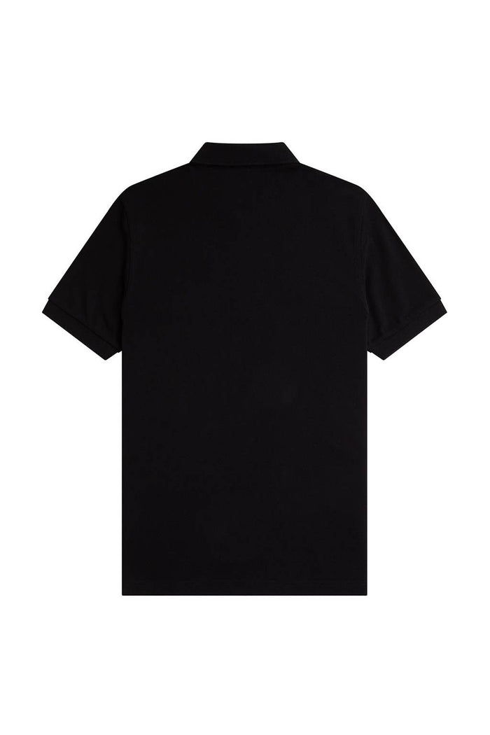 Fred Perry Slim Fit Plain Polo Black