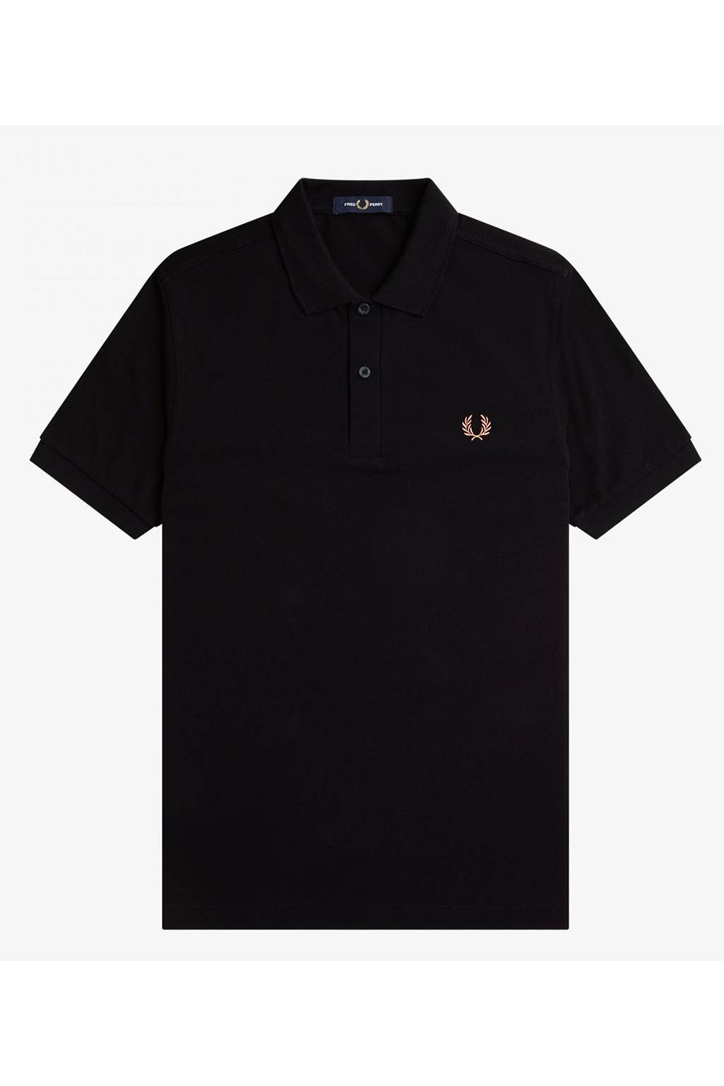 Fred Perry Slim Fit Plain Polo Black
