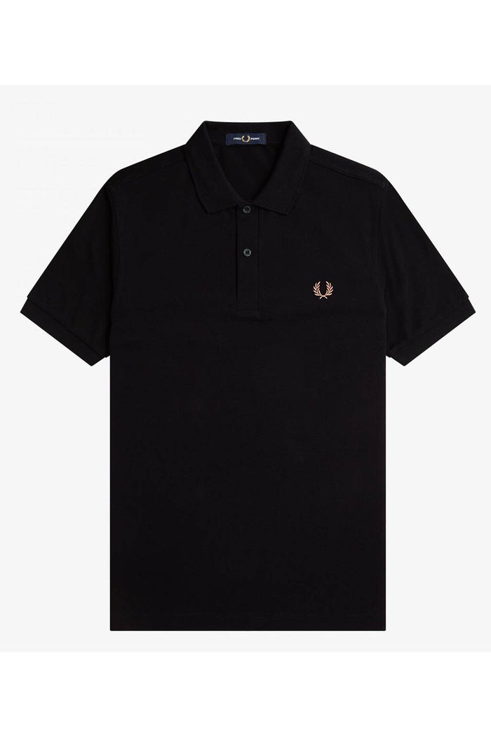 Fred Perry Slim Fit Plain Polo Black