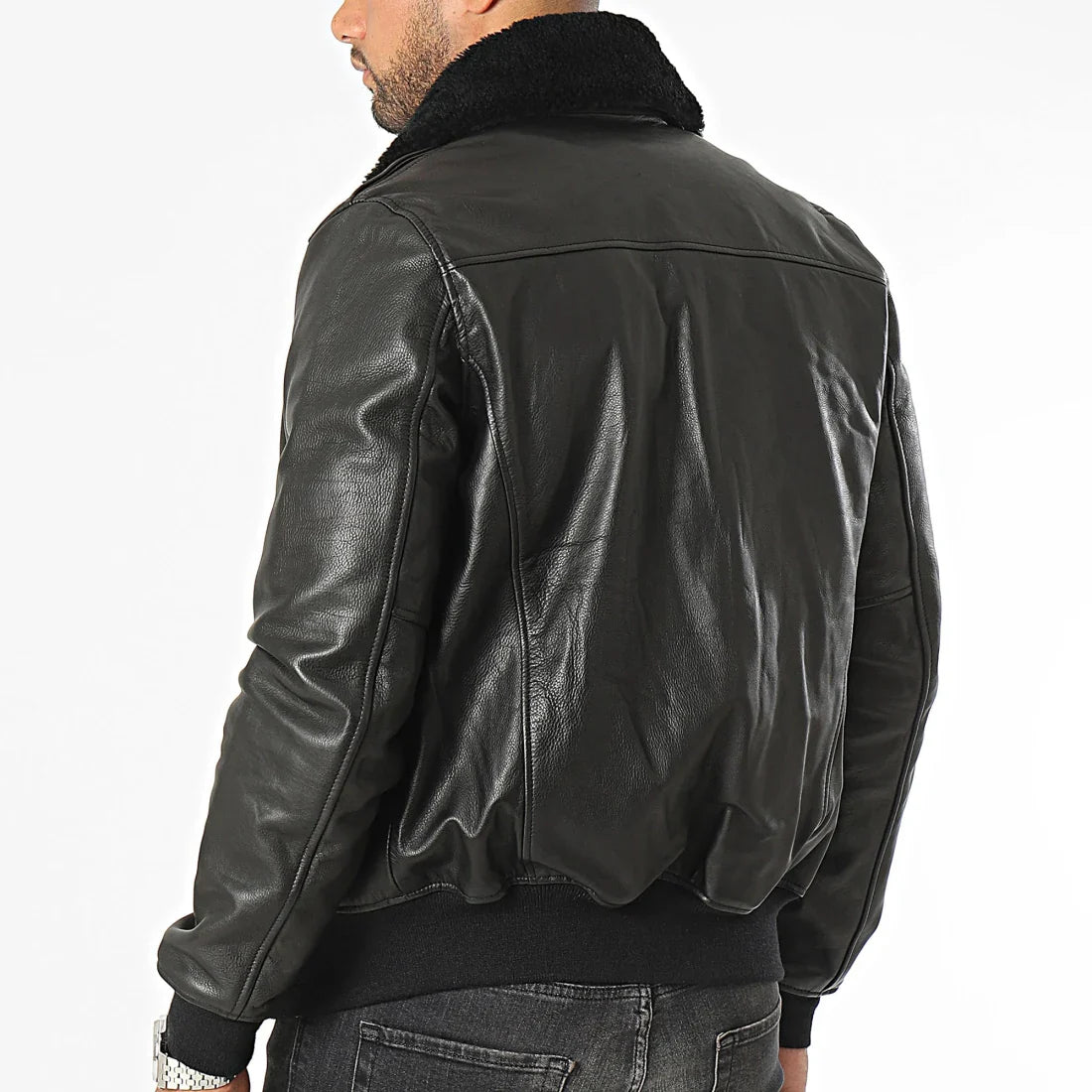 Schott A2 Leather Flight Jacket LC2412 Black