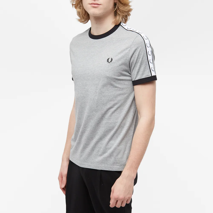 Fred Perry Taped Ringer T-Shirt M4620 Steel Marl