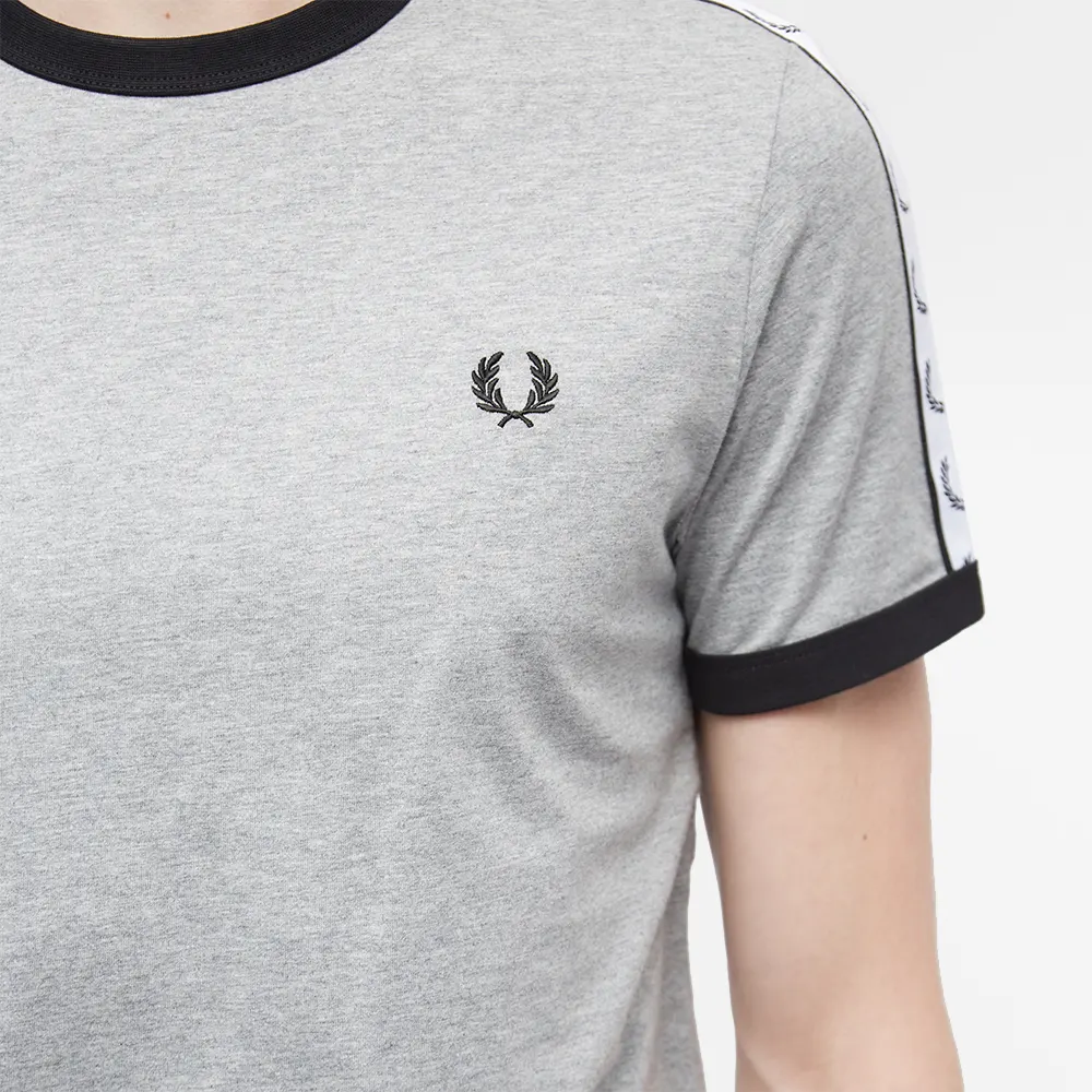 Fred Perry Taped Ringer T-Shirt M4620 Steel Marl